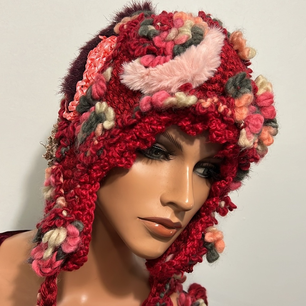Hat Freeform cup style Hat Personalized handmade hat